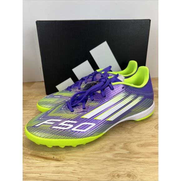 Adidas F50 League TF Turf Shoes Soccer Cleats Purple JH7724 Futsal Men’s Size 12 main image 2
